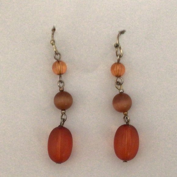 Requirements - orange/rust brown skirt and top set with matching earrings - Picture 15 of 15